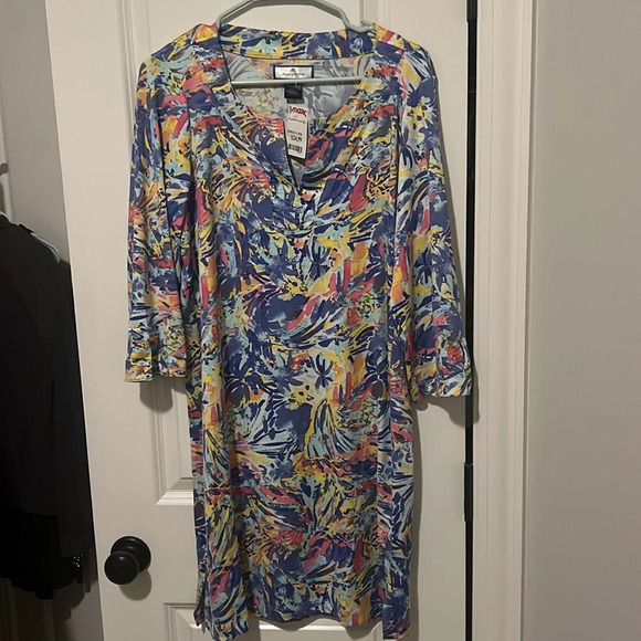 Island Collection Stella Parker size Small Tunic Dress perfect for beach! NWT - Picture 2 of 6